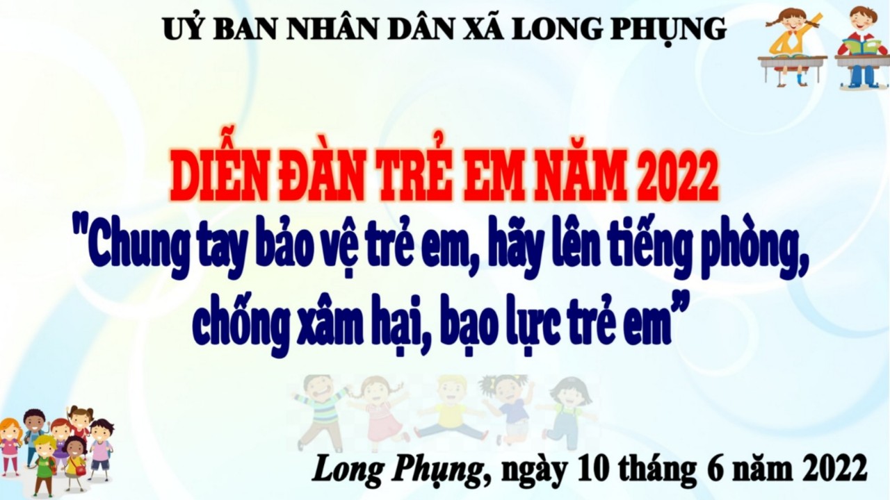 DIỄN ĐÀN TRẺ EM NĂM 2022